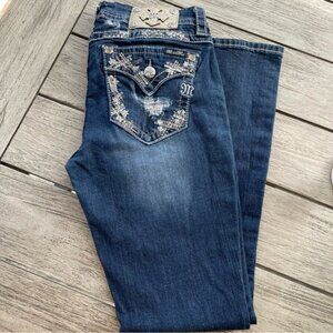 Miss Me Mid Rise Boot Cut Denim Jeans Womens Size 29